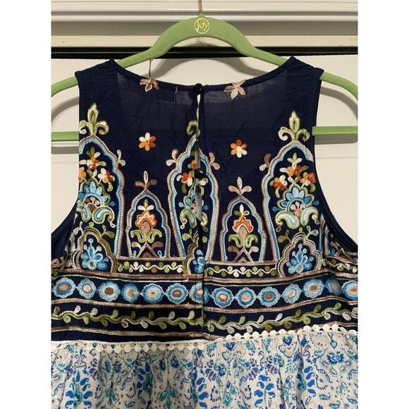 Penelope Project Embroidered Boho Hippie Peasant Babydoll Blouse Top Size S - Picture 7 of 8